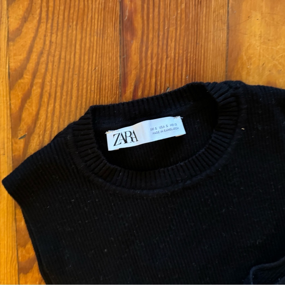 Zara Black Rib Tank